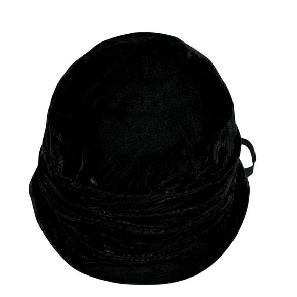Amish Mennonite modest 
black velvet bonnet hat handmade vintage head covering - Picture 4 of 8
